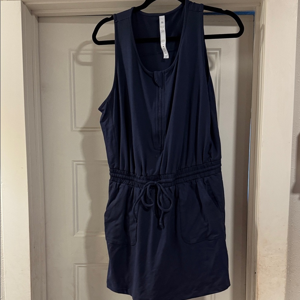 Chic Navy Sleeveless Mini Dress